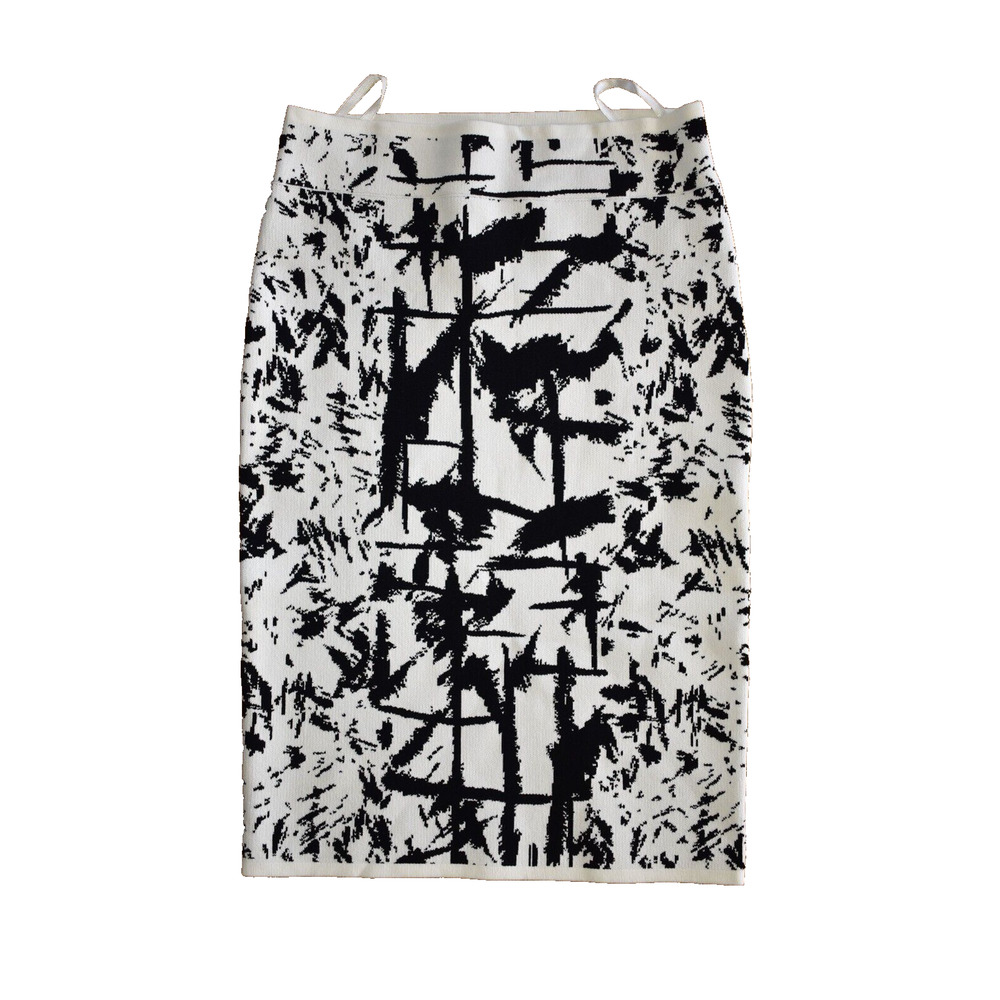 A5 NEW BCBG MAXAZRIA Pavel Stretch Knit Rayon Pencil Skirt Size XS